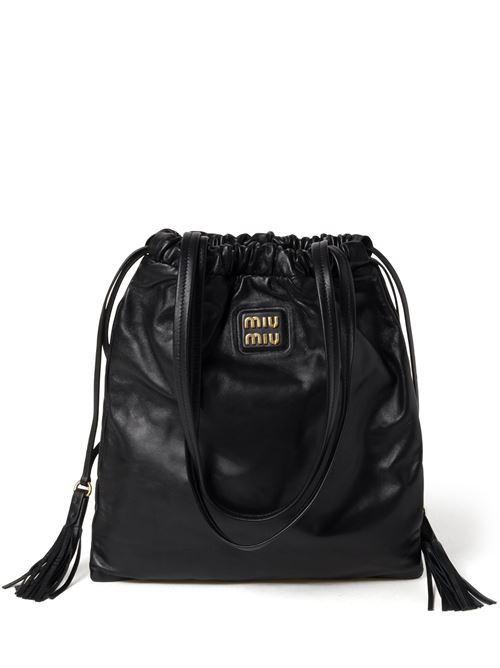 Black lambskin bag Miu Miu | 5BG3032CSWF0002